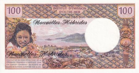 Nouvelles Hébrides 100 Francs Tahitienne Fauté - 1977 - Série J.1 - NEUF - P.18d