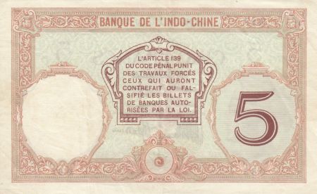 Nouvelles Hébrides 5 Francs Walhain surchargé France Libre - 1941 Série M.67