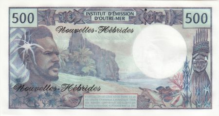 Nouvelles Hébrides 500 Francs Polynésien - Pirogue - 1980 alph O.1 Neuf