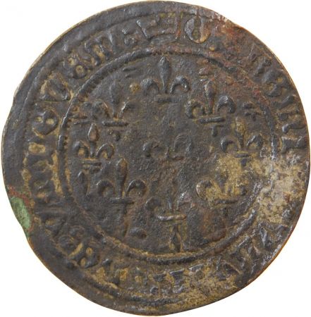 NUREMBERG  JETON de compte au type du Dauphiné  XVe siècle  Mit. 1043 var.