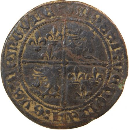 NUREMBERG  JETON de compte au type du Dauphiné  XVe siècle  Mit. 1043 var.