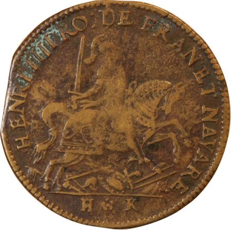 NUREMBERG  Henri IV  JETON laiton 1605