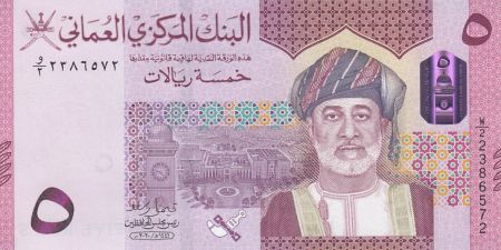 Oman 5 Rials - Sultan de Oman - Armoiries 2020 - Neuf