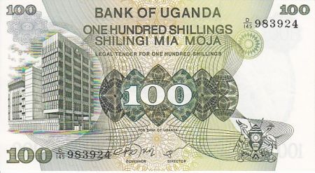 Ouganda 100 Shillings Banque Centrale - Paysage