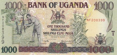 Ouganda 1000 Shillings - Paysan - Silo - 2001