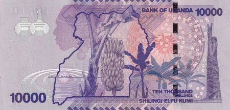 Ouganda 10000 Shillings - Cascade - Bananes - 2021 - Série CV - P.NEW