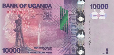 Ouganda 10000 Shillings - Cascade - Bananier - 2015