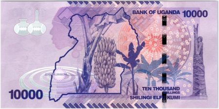 Ouganda 10000 Shillings Cascade - Bananes - 2013