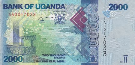 Ouganda 2000 Shillings - Mer - Poissons - 2010 -  Série AA