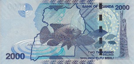 Ouganda 2000 Shillings - Mer - Poissons - 2010