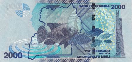 Ouganda 2000 Shillings - Mer - Poissons - 2021 - Série DV - P.NEW