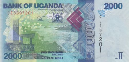 Ouganda 2000 Shillings - Paysage, poissons - 2019