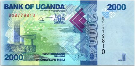 Ouganda 2000 Shillings 2015 - Paysage, poissons