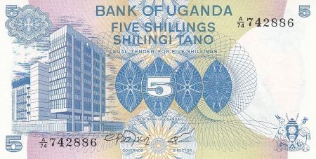 Ouganda 5 Shillings - Banque Centrale - Cueillette - 1979