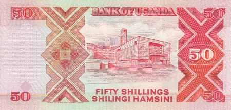 Ouganda 50 Shillings - Armoiries - Parlement - 1987