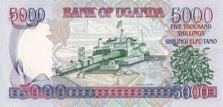 Ouganda 5000 Shillings - Lac Bunyonyi - Ferry - 2009 - P.44c