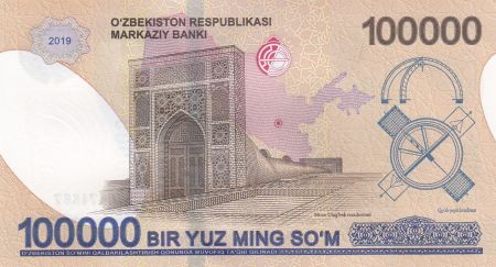 Ouzbékistan 100000 Som Mirzo Ulugbek - 2019 - Neuf