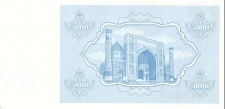 Ouzbékistan 5000 Sum,  Armoiries  - Mosquée - 1992 - P.71