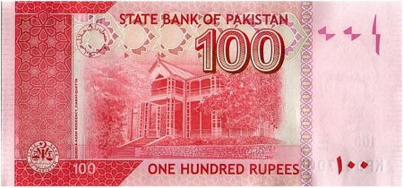 Pakistan 100 Rupees M. Ali Jinnah - Résidence Quaid E-Azam - 2015