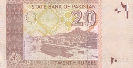 Pakistan 20 Rupees M. Ali Jinnah - Mohen jo Daro 2006