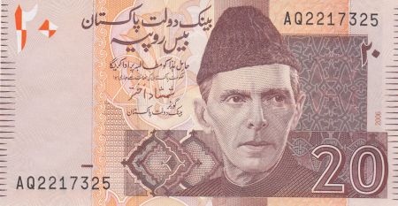 Pakistan 20 Rupees M. Ali Jinnah - Mohen jo Daro 2006