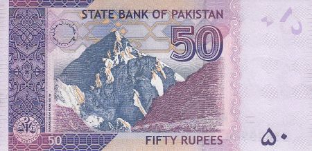 Pakistan 50 Rupees - M. Ali Jinnah - Montagne - 2008