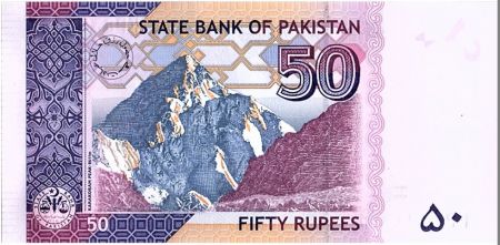 Pakistan 50 Rupees M. Ali Jinnah - Montagne - 2015