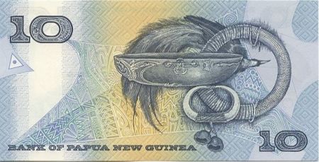 Papouasie-Nouvelle-Guinée 10 Kina Oiseau de Paradis - 25 ans de la Banque