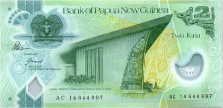 Papouasie-Nouvelle-Guinée 2 Kina Parlement - Artisanat - Polymer - 2014