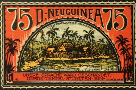 Papouasie-Nouvelle-Guinée 75 Pfennig, Neuguinea - notgeld 1922 - NEUF