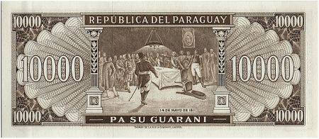 Paraguay 10000 Guaranies, J. G. Rodriguez de Francia - 1982 - P.208 - Neuf