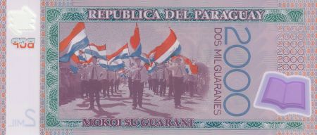 Paraguay 2000 Guaranies Adela y Celsa Speratti - 2011 Polymer