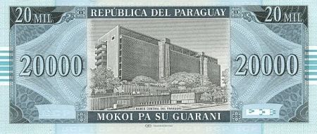 Paraguay 20000 Guaranies 2005 -  Femme et cruche - Imm. Banque Central