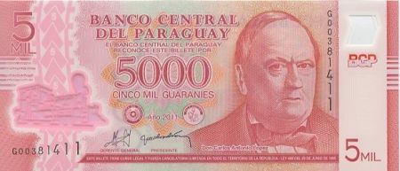 Paraguay 5000 Guaranies Don C. A. Lopez - Palais de Los Lopez