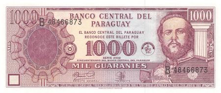 Paraguay PARAGUAY  SOLANO LOPEZ - 1000 GUARANIES LOI DE 1952 - P.NEUF