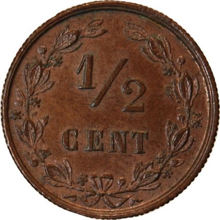 PAYS-BAS - 1/2 CENT 1884