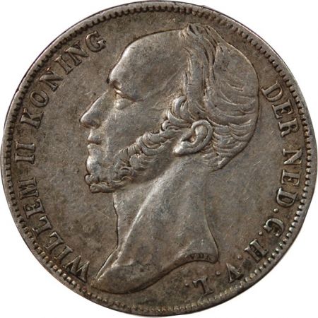 PAYS-BAS  GUILLAUME II - GULDEN ARGENT 1846