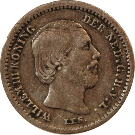 PAYS-BAS  WILLEM III - 5 CENTS ARGENT 1850
