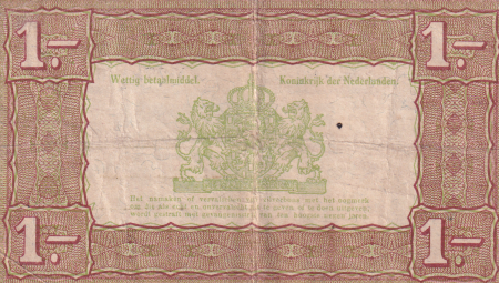 Pays-Bas 1 Gulden - Zilverbon  - 1938 - TB - P.61
