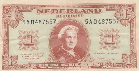 Pays-Bas 1 Gulden 1945 - Wilhelmina
