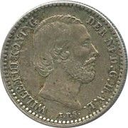 Pays-Bas 10 Cents Guillaume III