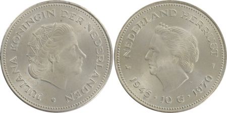 Pays-Bas 10 Gulden 25 e Anniversaire de la Libération
