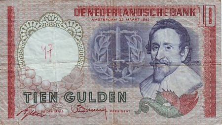 Pays-Bas 10 Gulden H. De Groot - Balance