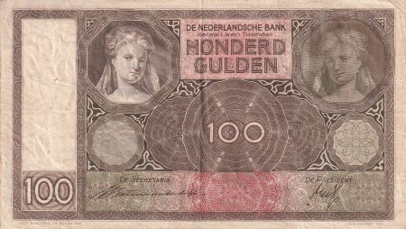 Pays-Bas 100 Gulden - Portraits de femme - 26-11-1940 - Série DA - P.51a