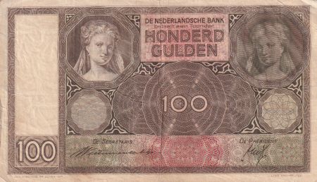 Pays-Bas 100 Gulden - Portraits de femme - 26-11-1940 - Série DA - P.51a