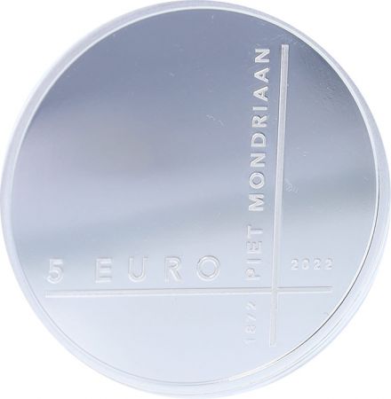 Pays-Bas 150 ans de Piet Mondrian - 5 Euros BE PAYS-BAS 2022 Blister