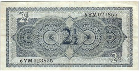 Pays-Bas 2½ Gulden 1949 - Wilhelmina - 2ème ex