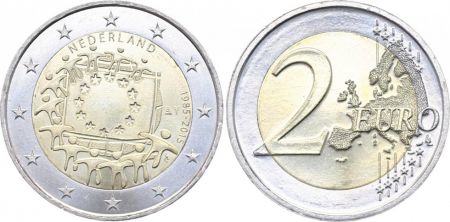 Pays-Bas 2 Euros 30 ans du Drapeau Européen - 2015