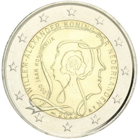 Pays-Bas 2 Euros Commémorative - Pays Bas 2013 200 ans du royaume