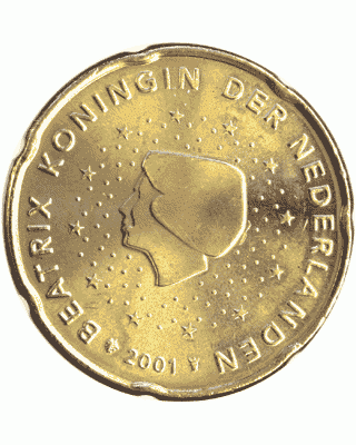 Pays-Bas 20 centimes d\'euro - Pays-Bas 2001